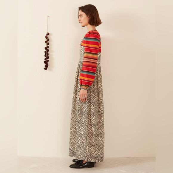 NWT Alix of Bohemia Winifred Orange Bloom Dress Size Large - Picture 3 of 13